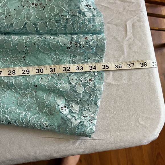 Le Chateau, teal grad dress. worn to elementary school graduation. worn once. - Picture 7 of 9